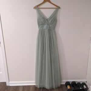 Christina Wu | sage green tulle bridesmaid dress